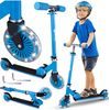 Dětská skládací koloběžka Scooter se svítícími koly - modrá