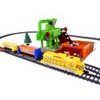 Dětská vláčkodráha na baterie s kamenolomem Construction Train 320 cm
