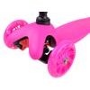 Dětská koloběžka Scooter 717 se svítícími koly - růžová