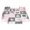 Ecotoys pěnová puzzle hrací deka Pink Puzzle 151 x 151 cm