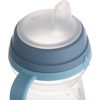 CANPOL babies Hrneček se silikonovým pítkem FirstCup BONJOUR PARIS 150ml modrý