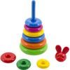 Skládanka - pyramida s kroužky - mix 2 druhy