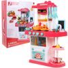 Majlo Toys dětská kuchyňka se zvuky a párou- růžová