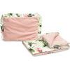 Sada do kočárku Sensillo Velvet s volánky - magnolie růžová