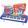 Dětské elektronické klávesy s mikrofonem a nahráváním Music Keyboard modré