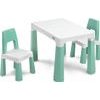 Dětský stůl Monti + 2 židle zelený