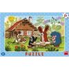 Puzzle deskové Krtek na návštěvě 15 dílků