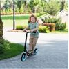 Dětská skládací koloběžka Black Scooter s modrými koly