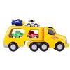 Nákladní auto se 3 autíčky, helikoptérou, světly a zvuky Transport Car žluté