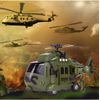 Interaktivní vojenská helikoptéra se světly a zvuky Army Rescue 1:16