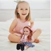 Dětská panenka s culíky Cute Doll 36 cm
