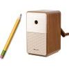 Strouhátko na tužky s kličkou, se zásobníkem a nastavitelným ostřím, hnědá