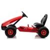 Dětská šlapací motokára s nafukovacími koly Formule 208 - červená
