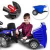 Dětský šlapací traktor s vlečkou Active Pedal modrý