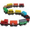 Doris dřevěný vláček pro děti Wooden Train 12 součástí