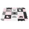 Ecotoys pěnová puzzle hrací deka Pink Puzzle 121 x 121 cm
