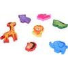 Dřevěné puzzle safari zvířata, 7 dílné