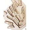 Ruka - anatomie - edukativní dřevěné puzzle - ČESKÁ VERZE