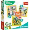Puzzle 3v1 Rodina Treflíků