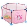 Dětská ohrádka Hexagon Fence se 40 míčky - růžová