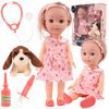 Panenka doktorka s oblečením a pejskem My Baby 35 cm