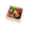 Ecotoys sada dřevěná zelenina v bedýnce
