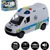 Auto policejní dodávka na baterie, se zvukem