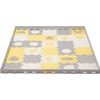 Kinderkraft Pěnové podložka puzzle Luno 30ks Shapes Yellow