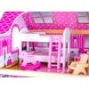Dřevěný 2 patrový domeček pro panenky s bazénem rezidence Jenny