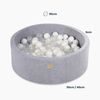 Pěnová hrací sada a domácí hřiště se suchým bazénkem (200 ks míčků) růžová: pastelově růžová