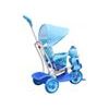 Dětská tříkolka s vodící tyčí Kačenka modrá