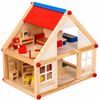 Doris dřevěný domeček pro panenky s nábytkem