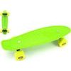 Skateboard - pennyboard - zelená, žlutá kola