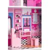 Ecotoys dřevěný dvoupatrový domeček pro panenky Miami s výtahem