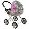 Alice kočárek pro panenky 5249 šedo-růžový