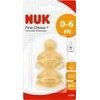 Nuk Náhradní savička na kojeneckou láhev latex 0-6m M, 2ks