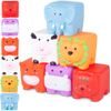 Senzorické kostky se zvířátky pro nejmenší Bath Toys 6 kusů
