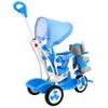 Dětská tříkolka s vodící tyčí Slon modrý