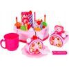 Ecotoys narozeninová sada Dort růžová 80 součástí