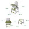 Ecotoys jídelní židlička 3v1 zelená