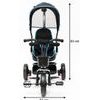 Ecotoys dětská tříkolka s otočným sedadlem X360 světle modrá