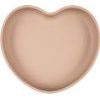 CANPOL babies Silikonový talíř s přísavkou SRDCE béžový