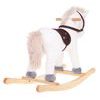 Plyšový houpací kůň Ferda - bílý jednorožec