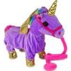 Interaktivní plyšový jednorožec- fialovo/zlatý