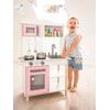 Ecotoys dětská dřevěná kuchyňka s příšlušenstvím Pink Kitchen