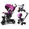 Dětská tříkolka Tiny Bike s otočným sedadlem 3v1 růžová