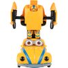 Robot transformer 2v1 Big Eyes Car v měřítku 1:24