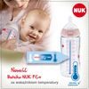 Nuk Láhev indikátor teploty, latexová savička, 0-6m - bílá