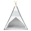 Ecotoys dětský indiánský stan Wigwam šedý