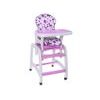 Ecotoys jídelní židlička s houpačkou 3v1 fialová